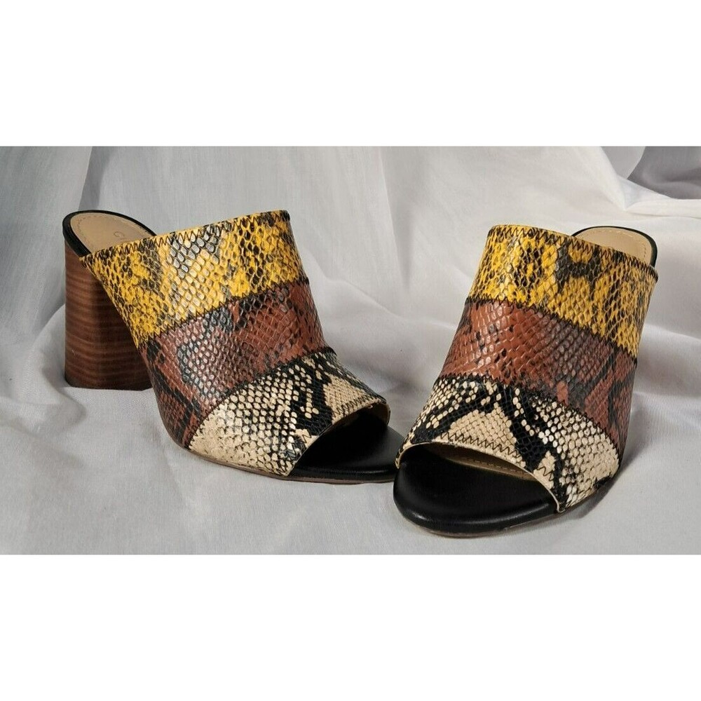 Gibson & Latimer Snake Print Tri-Color Goat Leath… - image 3